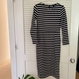 COPY - JCREW navy striped dress size 2